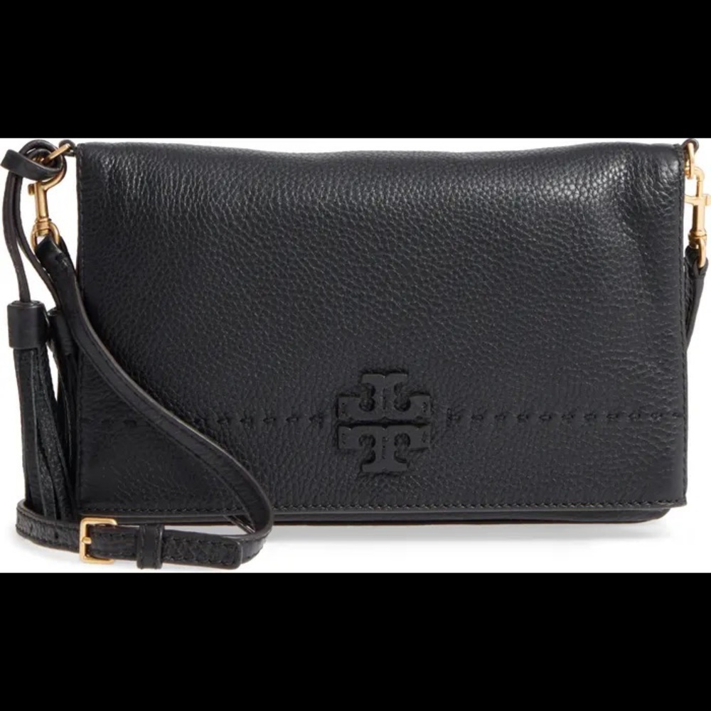 Tory Burch Mcgraw Foldover Crossbody Bag Gem
